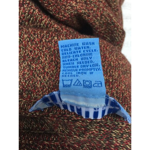 Doncaster Sports Womens Wide Collar Knit Cardigan Sweater Long Sleeve Multicolor - Picture 4 of 6